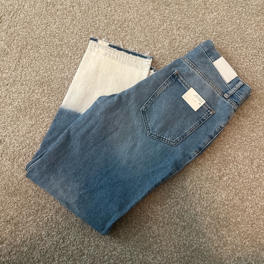 NWT Rails The Atwater Slouchy Straight in Original Blue Bleach Hem Women’s 28